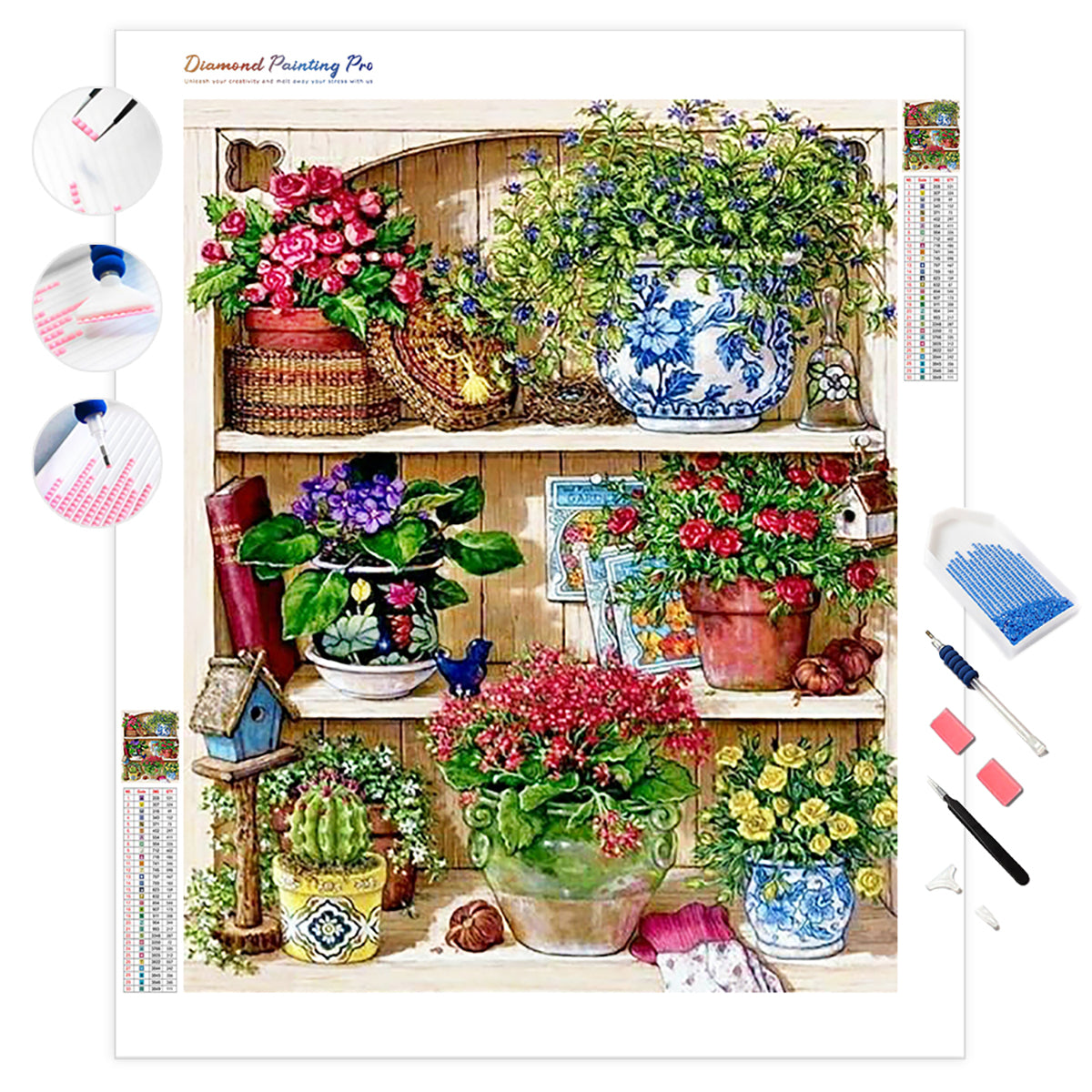 Flower Cupboard | Diamond Painting