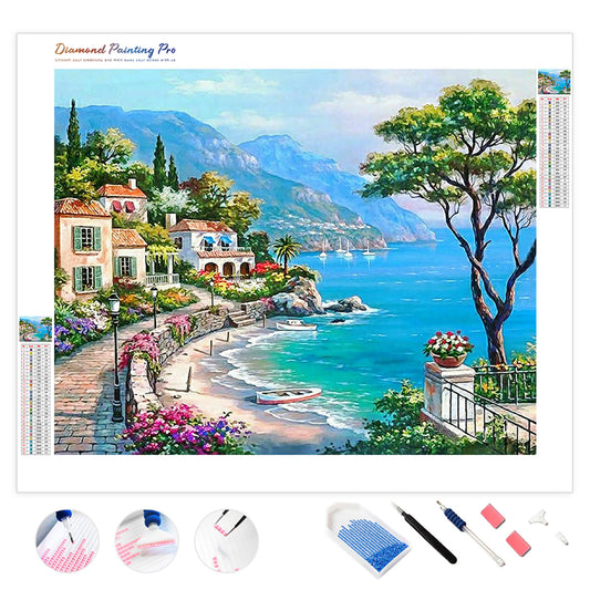 Mediterranean Seaside | Diamond Painting