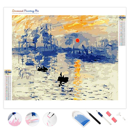 Impression Sunrise - Claude Monet | Diamond Painting