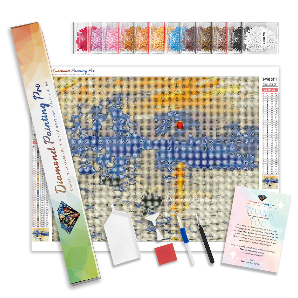 Impression Sunrise - Claude Monet | Diamond Painting